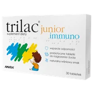 Układ pokarmowy - Trilac Junior Immuno, 30 tabletek do żucia - miniaturka - grafika 1