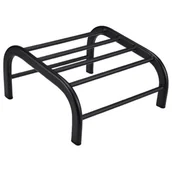 Meble fryzjerskie - Podnóżek fryzjerski Ayala Drabinka, czarny - miniaturka - grafika 1