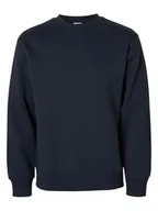 Bluzy męskie - SELECTED HOMME Bluza w kolorze granatowym - miniaturka - grafika 1