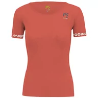 Koszulki sportowe damskie - Koszulka damska Karpos Easyfrizz W T-Shirt Rozmiar: L / Kolor: czerwony - miniaturka - grafika 1