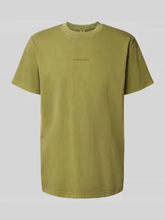 T-shirt z naszywką z logo - Koszulki męskie - miniaturka - grafika 1
