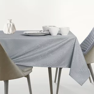 Obrus Gaia Szary Tłoczony Roślinny 120 koło AmeliaHome - TCLOTH/AH/GAIA/HMD/LIGHTGREY/R120X120 - Obrusy i serwetki - miniaturka - grafika 2