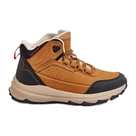 Buty trekkingowe damskie - Big Star Buty Trekkingowe Damskie Ocieplane McKeylor 14011 Camel brązowe - miniaturka - grafika 1