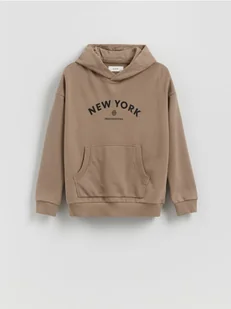 Reserved - Bawełniana bluza oversize - brązowy - Bluzy dla chłopców - miniaturka - grafika 1