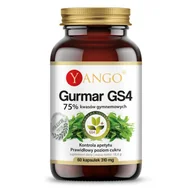 Suplementy naturalne - Gurmar GS4® - 75% kwasów gymnemowych - 60 kaps Yango - miniaturka - grafika 1