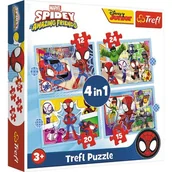 Puzzle - Trefl Puzzle 4w1 Ekipa Spidey'a - miniaturka - grafika 1