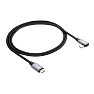 Kable USB - Kabel kątowy USB type C / USB type C 1m AK-USB-54 60W oplot - miniaturka - grafika 1