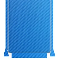 Szkła hartowane na telefon - Folia naklejka skórka strukturalna na TYŁ+BOKI do Xiaomi Redmi Note 7 Pro -  Carbon Niebieski - apgo SKINS - miniaturka - grafika 1