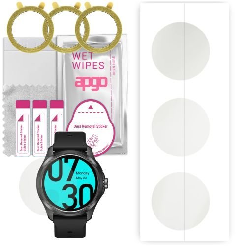 3x folia ochronna hydrożelowa MATOWA do Mobvoi Pro 5 GPS - apgo Smartwatch Hydrogel MATTE Protection Ochrona na ekran smartwatcha
