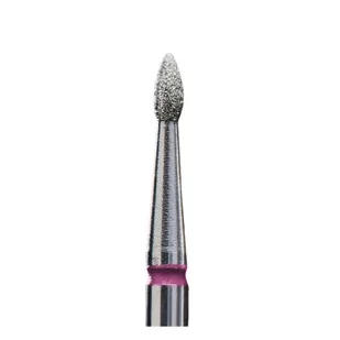 Staleks Frez Diamentowy Oliwka Ostra Czerwona 1,8/4mm - Frezarki do paznokci - miniaturka - grafika 1