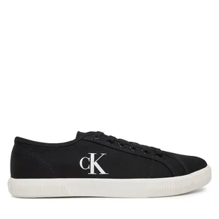 Tenisówki Calvin Klein Jeans Ess Vulc Low Cv Mg Wn YW0YW01762 Czarny - Trampki damskie - miniaturka - grafika 1