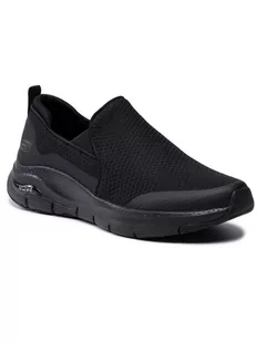 SKECHERS Sneakersy Banlin 232043/BBK Czarny - Sneakersy damskie - miniaturka - grafika 1