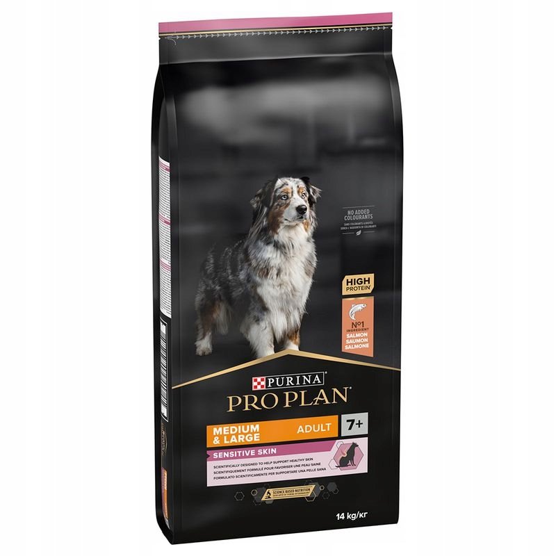 Purina Pro Plan Optiderma Adult 7+ Medium&Large Sensitive Skin 14 kg