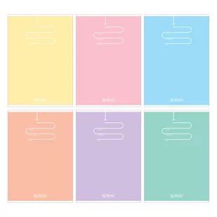 Herlitz Zeszyt A5 60 Kratka Pastel Color Blocking 9583279 - Zeszyty szkolne - miniaturka - grafika 1