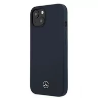 Etui i futerały do telefonów - Mercedes MEHCP13MSILNA iPhone 13 6,1" granatowy/navy hardcase Silicone Line Mer006973 - miniaturka - grafika 1