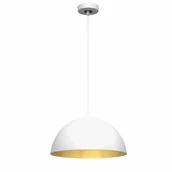 Lampy sufitowe - Milagro Lampa wisząca BETA WHITE/GOLD 1xE27 35cm MLP7897 - miniaturka - grafika 1