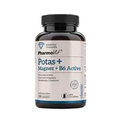 Witaminy i minerały - Potas + Magnez + B6 Active Pharmovit, suplement diety, 120 kapsułek - miniaturka - grafika 1