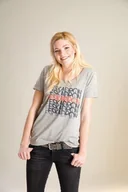 Koszulki jeździeckie - ESKADRON Koszulka oversize LULU Equestrian Fanatics grey melange - miniaturka - grafika 1