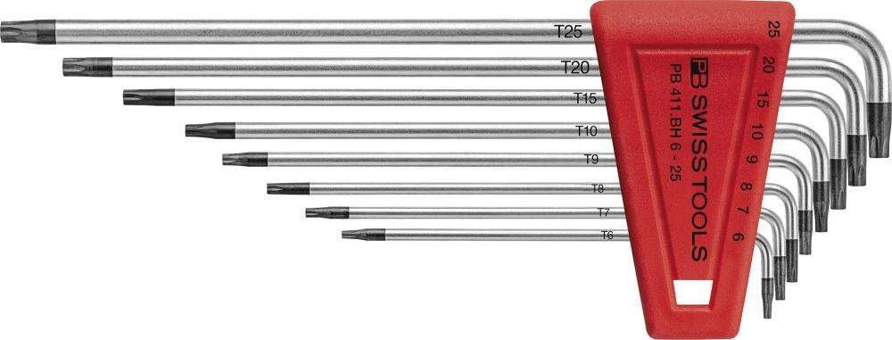 PB Swiss Tools Zestawy kluczy trzp. uchwycie z tworz.sztuczn.8-cz. T6-T25