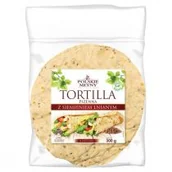Inne pieczywo - Polskie młyny Tortilla z siemieniem lnianym 4 szt. - miniaturka - grafika 1