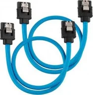 Kable komputerowe i do monitorów - Corsair SATA - SATA, 0.3m, Niebieski ZUAD-1047 - miniaturka - grafika 1