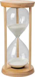 Home Styling Collection Klepsydra ozdobna w drewnie, 23,5 cm - Figurki dekoracyjne - miniaturka - grafika 1