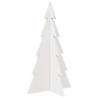 Choinki - vidaXL Drewniana choinka do udekorowania, biała, 80 cm, sosnowa - miniaturka - grafika 1