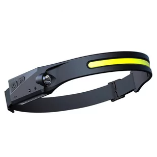 Latarka czołowa LED z czujnikiem ruchu IPX4 USB-C 1200 mAh - czarna - Latarki - miniaturka - grafika 1