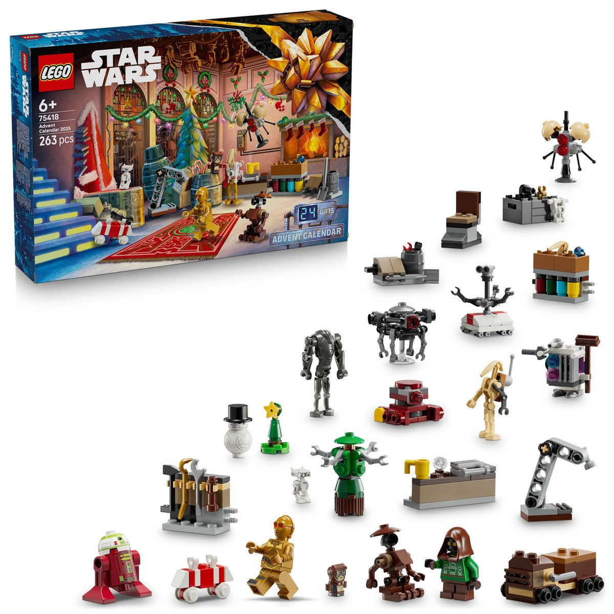 LEGO Star Wars™, klocki, Kalendarz adwentowy na 2025 rok, 75418