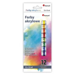 Hasta Farby akrylowe w tubie 12 kolorów - Farby i media malarskie - miniaturka - grafika 1