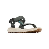 Sandały męskie - Męskie sandały turystyczne Columbia Men's Konos Globetrot Sandal grill/mint wave - 42 - miniaturka - grafika 1