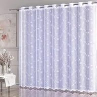 Firany - Firanka żakardowa gotowa Daniela na przelotkach 500x250 cm biała - miniaturka - grafika 1