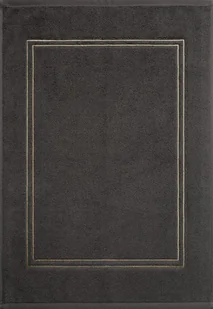Dywanik łazienkowy Olivia 50x70 cm stalowy złoty haft bawełna - Dywaniki łazienkowe - miniaturka - grafika 1