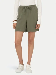 ONLY Szorty materiałowe Siesta 15333032 Zielony Loose Fit - Spodnie sportowe damskie - miniaturka - grafika 1