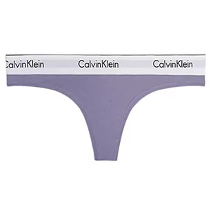 Calvin Klein - Idealnie dopasowane stringi - bielizna damska - beżowa - 72% poliamid, 28% elastan - logo Calvin Klein - niski stan - rozmiar XS, Odprysk winogron, XS - Majtki damskie - miniaturka - grafika 1