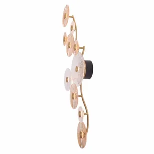 Ścienna lampa ledowa Allure W0354 Maxlight LED 4,3W 3000K pierścienie złote - Lampy ścienne - miniaturka - grafika 1