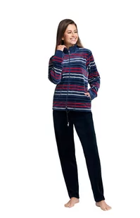 Luna, Dres damski welurowy, indygo, rozmiar M - Dresy damskie - miniaturka - grafika 1