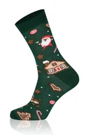 Skarpetki męskie - Skarpetki długie męskie S136D Święta, Kolor zielono-czerwony, Rozmiar 41-43, Gee One - Intymna - miniaturka - grafika 1