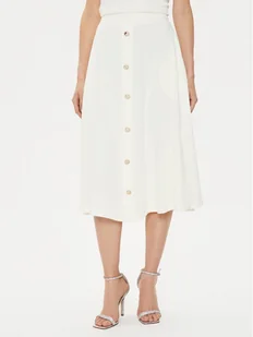 Rinascimento Spódnica midi CFC0118363003 Écru Regular Fit - Spódnice - miniaturka - grafika 1