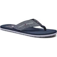 Klapki i japonki męskie - Tommy Hilfiger Lniane japonki CHAMBRAY - miniaturka - grafika 1