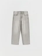 Spodnie i spodenki dla chłopców - Reserved - Classic denim straight - jasnoszary - miniaturka - grafika 1