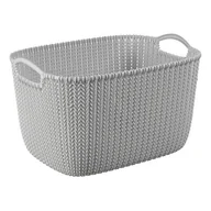 Pudła i pojemniki do przechowywania - Koszyk CURVER Knit L 82025 Szary - miniaturka - grafika 1