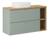 Szafki łazienkowe - Zestaw szałwiowa szafka łazienkowa z umywalką - Selmira 9X - miniaturka - grafika 1