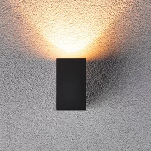 Paulmann Flame kinkiet zewnętrzny LED, czarny - Lampy ogrodowe - miniaturka - grafika 1