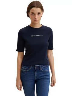 Koszulki i topy damskie - Tom Tailor Koszulka w kolorze granatowym - grafika 1