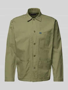 Koszula jeansowa o kroju regular fit z detalem z logo model ‘OSBAR’ - Koszule męskie - miniaturka - grafika 1