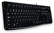 Klawiatury - Logitech K120 EN/LT czarna 920-002526 - miniaturka - grafika 1