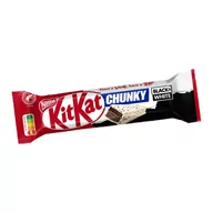 Batoniki - KitKat Chunky Black&White Paluszek waflowy oblany białą polewą z ryżowo-kakaowymi chrupkami 42 g - miniaturka - grafika 1