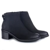 Botki damskie - Botki damskie Nessi 18447 czarny 9 38 - miniaturka - grafika 1