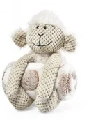 Zabawki dla psów - Barry King Zestaw: Owieczka zabawka pluszowa dla psa 27x23cm + miękki kocyk 70x60cm - miniaturka - grafika 1